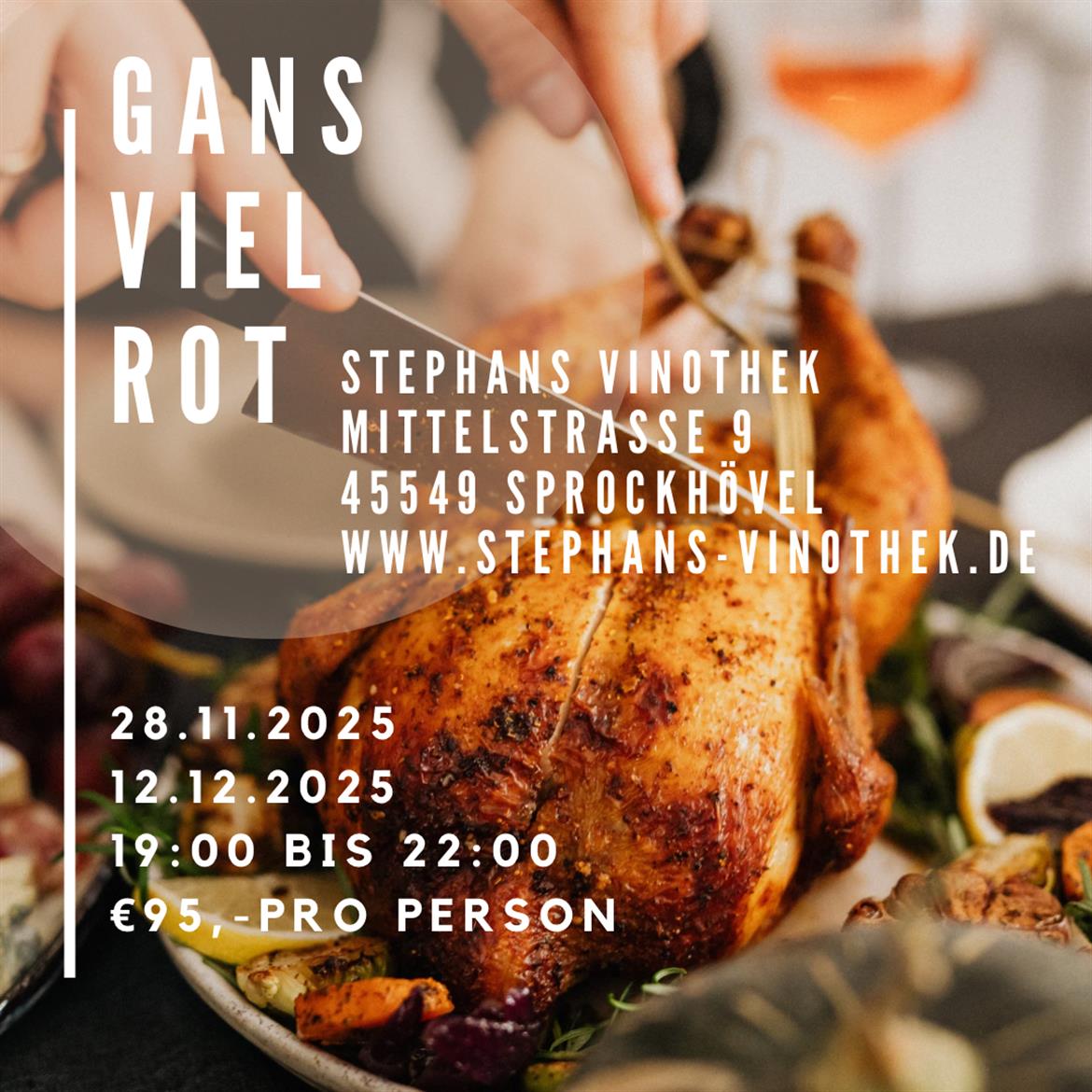 Gans viel Rot 28.11.2025 und 12.12.2025, jeweils 19:00 Uhr
